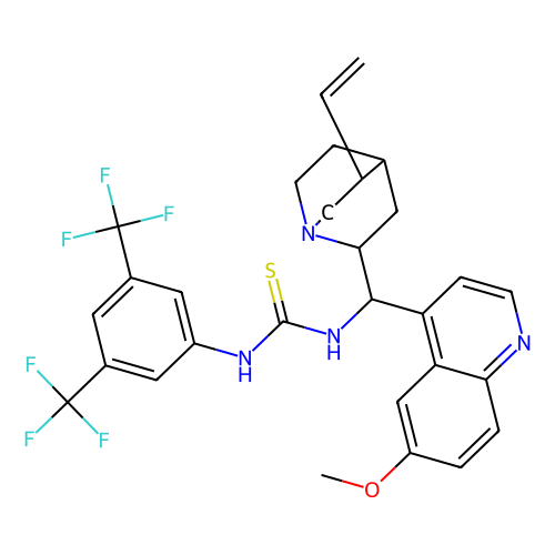 N-[3,5-双(三氟甲基)苯基]-N'-[(9R)-6'-甲氧基-9 -辛可烷基]硫脲，852913-25-8，≥90.0