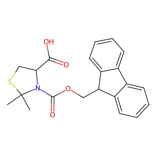 (R)-3-[(9H-芴-9-基甲氧基)羰基]-2,2-二甲基<em>噻唑</em>烷-<em>4</em>-<em>甲酸</em>，873842-06-9，98%