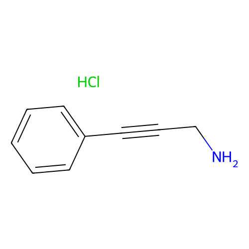 3-苯基<em>丙</em>-2-炔-1-<em>胺</em><em>盐酸盐</em>，30011-36-0，98%