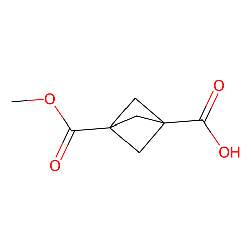 3-(甲氧基羰基)双环[<em>1.1.1</em>]戊烷-1-羧酸，83249-10-9，97%