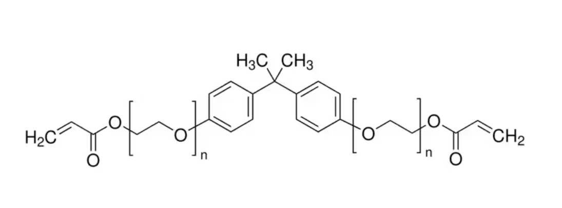 双酚  A 乙氧基化物二<em>丙烯酸</em>酯，64401-02-1，<em>average</em> Mn ~468, EO/phenol 1.5, contains MEHQ as inhibitor