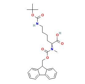 (R)-2-((((9H-芴-9-基)甲氧基)羰基)(甲基)<em>氨基</em>)-<em>6</em>-((叔丁氧基羰基)<em>氨基</em>)<em>己酸</em>，1793105-27-7，98%