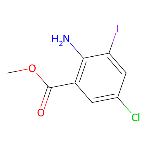 2-氨基-5-氯-<em>3</em>-<em>碘</em><em>苯甲酸</em>甲<em>酯</em>，289039-84-5，97%
