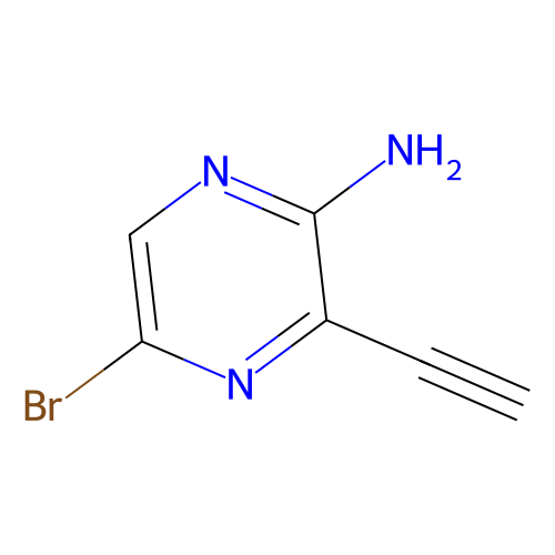 2-<em>氨基</em>-5-溴-3-乙炔基<em>吡</em><em>嗪</em>，1209289-08-6，95%