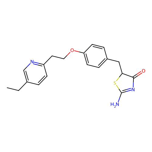 <em>2</em>-氨基-5-[4-[<em>2</em>-(5-乙基-<em>2</em>-吡啶基)乙氧基]苯甲基]噻唑-4(<em>5H</em>)-<em>酮</em>，105355-26-8，>98.0%(HPLC)(T)