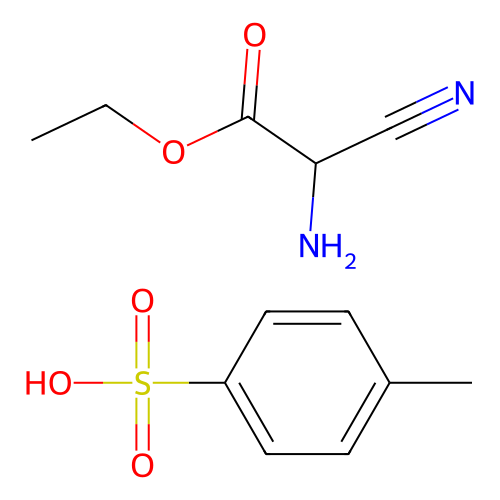 2-氨基-2-氰基<em>乙酸乙酯</em>对甲苯磺酸盐，37842-<em>58</em>-3，97%