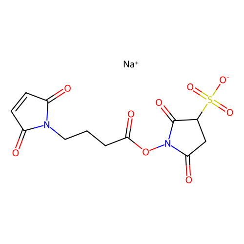 磺基-N-琥珀<em>酰</em>亚<em>胺基</em>4-马来<em>酰</em>亚<em>胺基</em>丁酸钠盐，185332-92-7，~90%