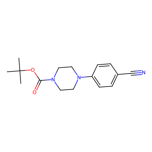4-(4-氰基<em>苯基</em>)-<em>1</em>-<em>哌嗪</em>羧酸叔丁酯，186650-98-6，98%