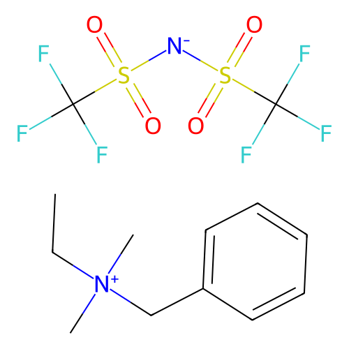苄基(乙基)二甲基铵双(三氟甲磺酰)亚胺，1186103-43-4，98