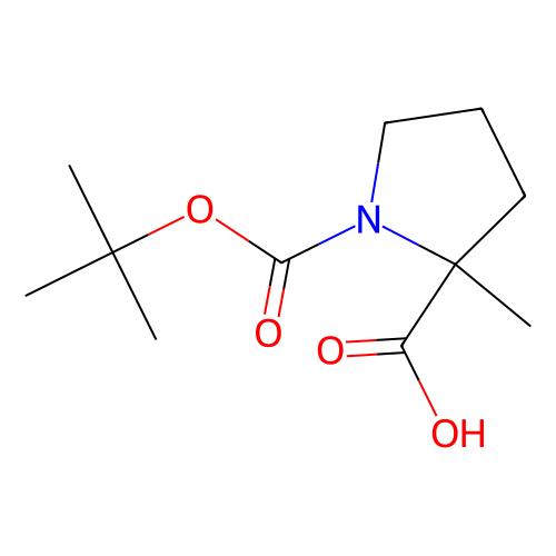 (2S)-1-[(叔丁氧基)<em>羰基</em>] -2-甲基吡咯烷-2-羧酸，103336-<em>06</em>-7，97%