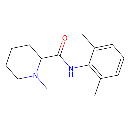 N-(<em>2</em>,6-二甲基<em>苯基</em>)-1-甲基<em>哌啶</em>-<em>2</em>-甲酰胺，96-88-8，97%