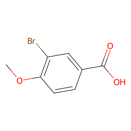 3-溴-4-甲氧基苯甲酸，99-58-1，>98.0%(HPLC