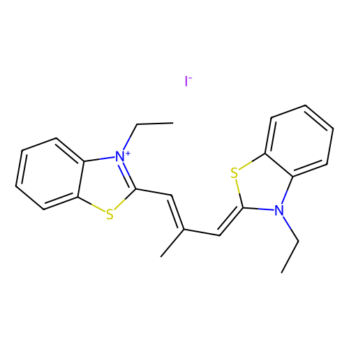 3,3'-二乙基-9-甲基硫杂羰<em>花青</em>碘化物，3065-79-0，95%