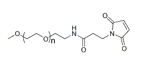 马来酰亚胺 <em>PEG</em>, <em>mPEG-MAL</em>，99126-64-4，MW 10000 Da