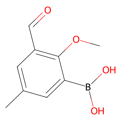3-甲酰<em>基</em>-<em>2</em>-甲氧基-5-<em>甲基</em>苯基硼酸(含不等量<em>酸酐</em>)，480424-55-3，97%