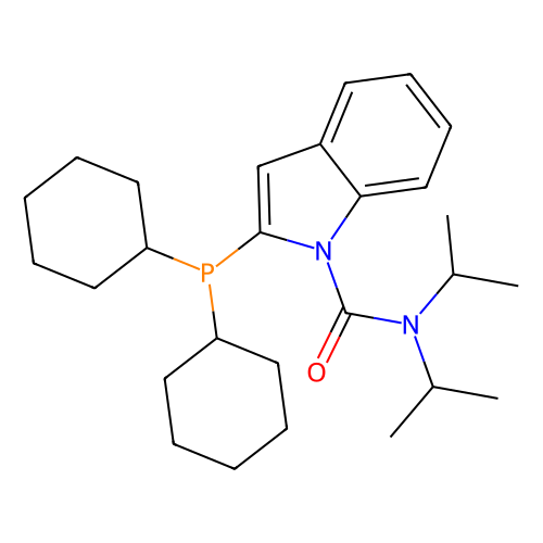 2-（二<em>环己基</em>膦基）-<em>N</em>，<em>N</em>-双(1-甲基乙基)-1H-吲哚-1-<em>甲酰胺</em>，1067175-36-3，≥98%