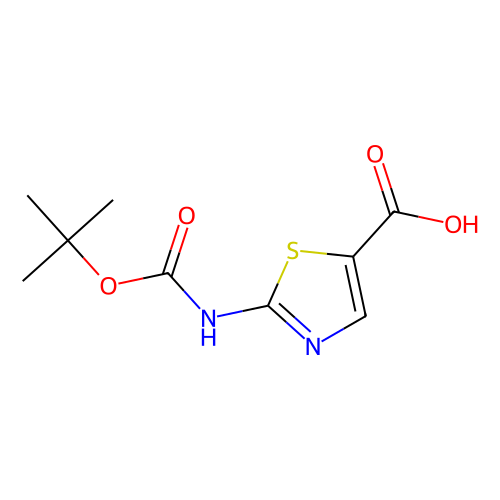 <em>2</em>-(叔丁氧羰基<em>氨基</em>)<em>噻唑</em>-5-羧酸，302964-02-<em>9</em>，>98.0%(HPLC)(T)
