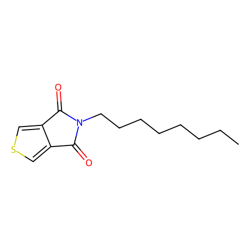 N-正<em>辛基</em>-<em>3</em>,4-<em>噻吩</em>二甲酰亚胺，773881-43-9，>98.0%(GC)