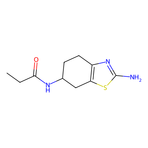 (S)-<em>N</em>-(<em>2</em>-氨基-<em>4,5,6</em>,7-四氢苯并[<em>d</em>]噻唑-<em>6</em>-基)丙酰胺，106006-84-2，97%