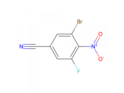 3-溴-5-氟-4-硝基苯甲腈，1310918-28-5，95%