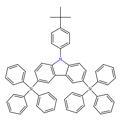<em>9</em>-（4-叔丁基苯基）-3,6-双（三苯基甲硅烷基）-<em>9</em>H-咔唑，898546-82-2，Sublimed,>99%