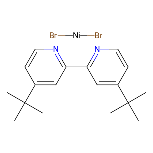 <em>4,4</em>'-<em>二叔</em><em>丁基</em>-<em>2,2</em>'-联<em>吡啶</em>溴化镍，1894189-67-3，97%