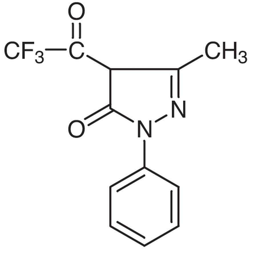 4-三氟乙酰-3-甲基-<em>1</em>-<em>苯基</em>-5-<em>吡唑</em>啉酮，1691-93-6，96%