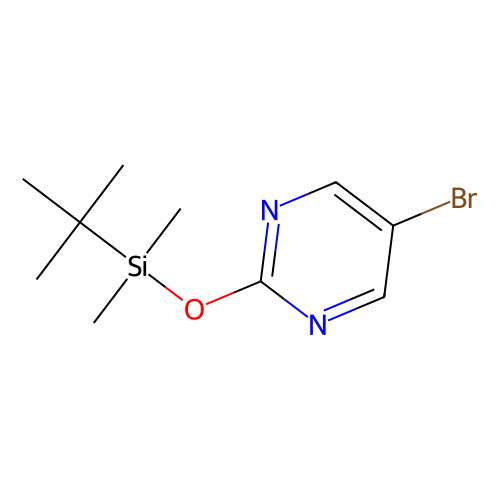5-溴-2-(<em>叔</em><em>丁基</em><em>二甲</em>基<em>硅</em><em>氧基</em>)嘧啶，121519-00-4，97%