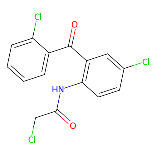 <em>2</em>-<em>氯</em>-N-(4-<em>氯</em>-<em>2</em>-(<em>2</em>-氯苯甲酰基)<em>苯基</em>)乙酰胺，14405-03-9，95%