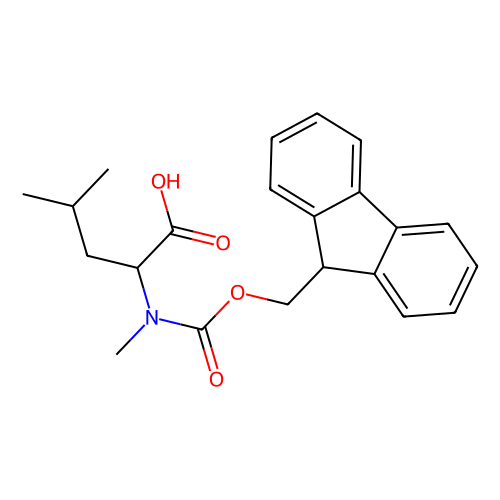 Fmoc-<em>N</em>-甲基-<em>D</em>-亮氨酸，103478-63-3，97%