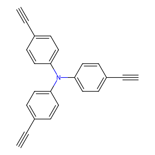三(4-<em>乙炔</em><em>苯基</em>)胺，189178-09-4，97%