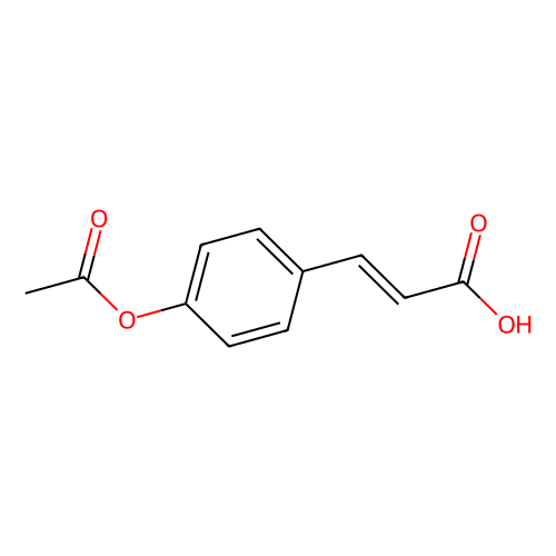 4-乙酰氧基肉桂酸，<em>15486-19-8，96</em>%