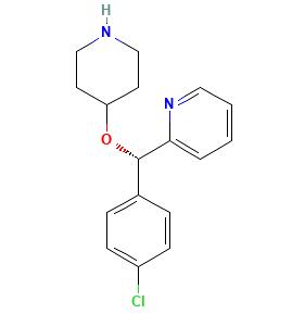 (S)-2-[(<em>4</em>-氯苯基)(<em>4</em>-<em>哌啶</em>氧基)甲基]<em>吡啶</em>，201594-84-5，≥80.0%