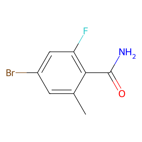 4-溴-<em>2</em>-氟-<em>6</em>-甲基<em>苯</em><em>甲酰胺</em>，1242156-51-9，97%