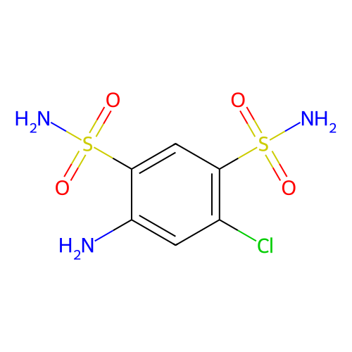 <em>4</em>-氨基-6-氯-1,3-<em>苯</em>二<em>磺</em><em>酰胺</em>，121-30-<em>2</em>，>98.0%