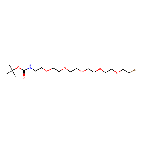 (17-溴-3,6,9,12,15-五氧杂<em>十七</em>烷基)氨基甲酸叔丁酯，1392499-33-0，95%