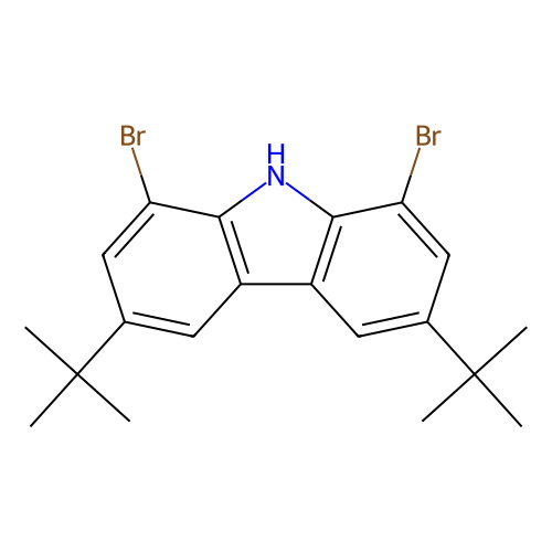 <em>1</em>,8-二<em>溴</em>-3,6-二叔丁基-9H-<em>咔唑</em>，625385-37-7，97%