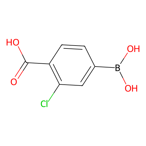 4-<em>羧基</em>-<em>3</em>-氯苯<em>硼酸</em>(含不同量的酸酐)，136496-72-5，97%