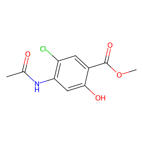 4-乙酰氨基-<em>5</em>-氯-<em>2</em>-羟基苯甲酸甲酯，24190-77-0，98%