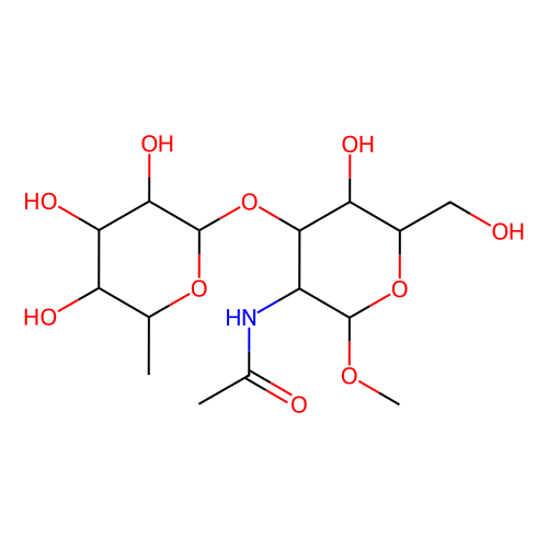 甲基 <em>2</em>-乙酰氨基-<em>2</em>-脱氧-3-<em>O</em>-(6-脱氧己糖吡喃糖苷)吡喃己糖苷，169151-24-0，97%