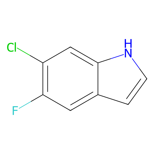 6-氯-5-氟<em>吲哚</em>，122509-<em>72</em>-2，97%