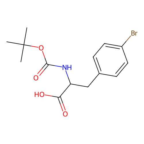 (S)-N-<em>BOC-4</em>-<em>溴</em><em>苯丙氨酸</em>，62129-39-9，98%
