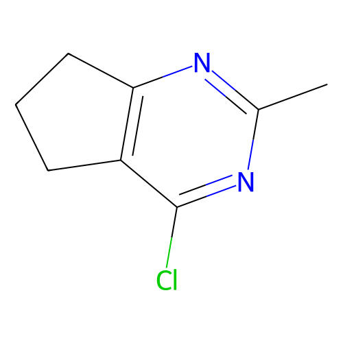 4-氯-2-甲基-<em>6</em>,7-二氢-<em>5</em>H-环戊烷[<em>d</em>]嘧啶，118802-40-7，97%