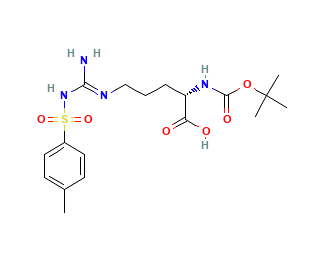 N-叔<em>丁</em>氧羰基-N'-<em>甲苯</em><em>磺</em>酰基-L-精氨酸，13836-37-8，95%