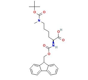<em>N</em>'-叔丁<em>氧</em><em>羰基</em>-<em>N</em>-芴甲氧<em>羰基</em>-<em>N</em>'-甲基-L-赖氨酸，951695-85-5，97%
