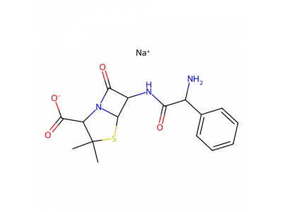 Ampicillin sodium，69-52-3，10mM in DMSO