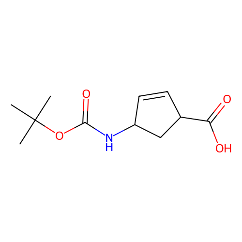 (1R,4S)- N-BOC-4-氨基环戊-2-烯甲酸，151907-80-1，≥98%(HPLC
