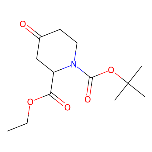 (S)-(-)-1-Boc-<em>4</em>-氧哌啶-<em>2</em>-甲酸乙酯，180854-44-8，95%
