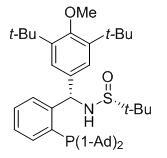 [S(R)]-N-[(S)-[3,5-<em>二</em>叔<em>丁基</em>-4-甲氧基苯基][2-(<em>二</em><em>金刚烷基</em><em>膦</em>)苯基]甲基]-2-叔<em>丁基</em>亚磺酰胺，≥95%
