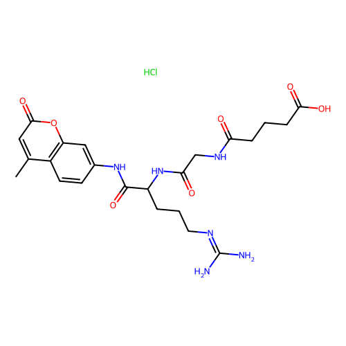 N-戊二酰基-甘氨酰-精氨酸-7-<em>氨基</em>-<em>4</em>-甲基香豆素<em>盐酸盐</em>，103213-<em>40</em>-7，98%